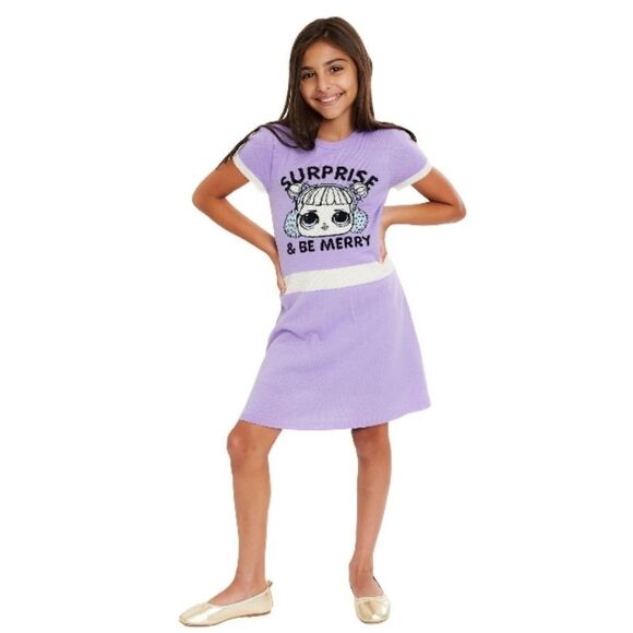 LOL Surprise Girls Sweater Dress Top Size S 6X - Picture 5 of 7